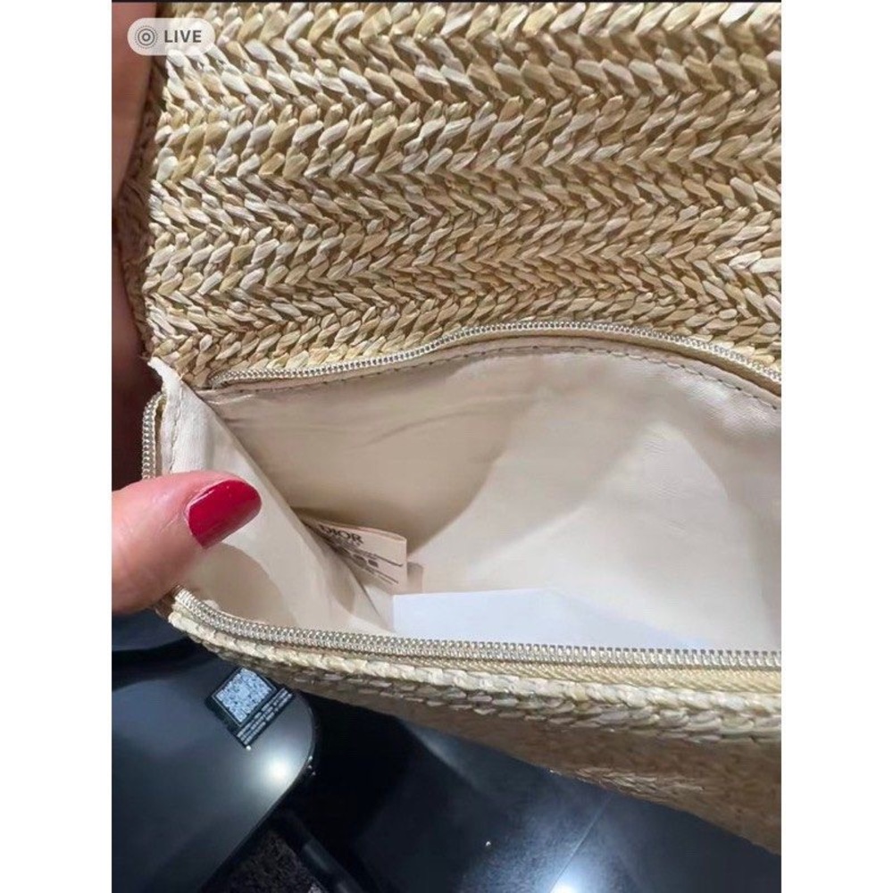 Christian Dior Novelty Clutch Pouch 2023 Summer Rattan Beige Limited Edition - Picture 7 of 7
